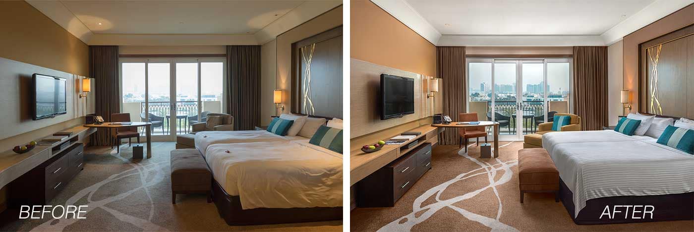 hotelroom before after example hotelroom before after example