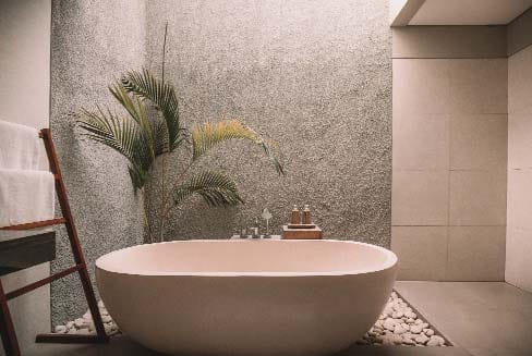 bathroom with spa