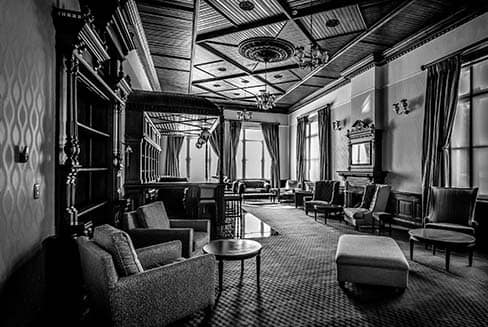 hotel lobby